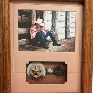 Rustic Western Framed Art with Star Accent Sold SEPARATELY